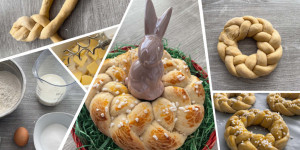 Beitragsbild des Blogbeitrags Rezept Süßer Osterkranz 