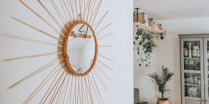 Beitragsbild des Blogbeitrags Sonnenspiegel im „BOHO“-Stil selber machen