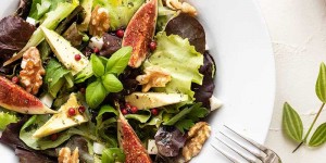 Beitragsbild des Blogbeitrags Avocadosalat mit Feigen