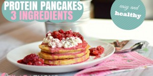 Beitragsbild des Blogbeitrags Gesunde Protein Pancakes, 3 Zutaten