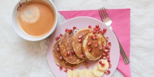 Beitragsbild des Blogbeitrags Einfache, gesunde Pancakes