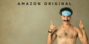Beitragsbild des Blogbeitrags „Borat Anschluss Moviefilm“: Kritik zum Amazon Prime-Start