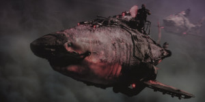 Beitragsbild des Blogbeitrags Fliegende Nazi-Haie: Kritik zu „Sky Sharks“ + Kinokarten-Gewinnspiel