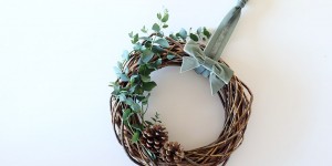 Beitragsbild des Blogbeitrags Dekokranz mit Eukalyptus