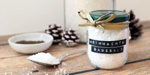 Beitragsbild des Blogbeitrags Last Minute Weihnachtsgeschenk – Weihnachtliches Badesalz