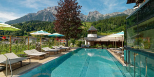 Beitragsbild des Blogbeitrags Wandern und Relaxen im Umweltzeichen-Hotel Der Löwe in Leogang 