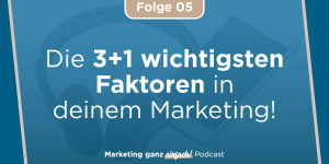 Beitragsbild des Blogbeitrags Die 3+1 wichtigsten Faktoren in deinem Marketing (Folge 5)