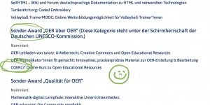 Beitragsbild des Blogbeitrags Nominiert: COER17 ist für einen OER-Award 2017 nominiert #oer #coer17 #imoox