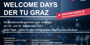 Beitragsbild des Blogbeitrags Herzlich Willkommen bei den Welcome Days 2021 der TU Graz #welcome #welcomedays #tugraz 