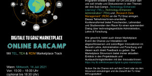 Beitragsbild des Blogbeitrags [event] Digitale TU Graz Marketplace #tugraz #barcamp 
