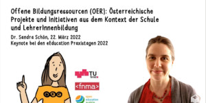 Beitragsbild des Blogbeitrags [presentation] Offene Bildungsressourcen (OER): Österreichische Projekte und Initiativen aus dem Kontext der Schule und LehrerInnenbildung #keynote #eeducation #conference 