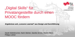 Beitragsbild des Blogbeitrags [presentation] Digital Skills für Privatangestellte durch einen MOOC fördern #imoox #presentation #digitalliteracy 