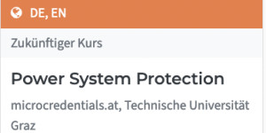Beitragsbild des Blogbeitrags [microcredential] Power System Protection #mooc #imoox #tugraz 