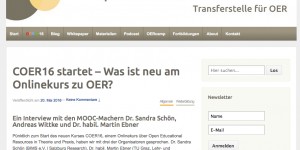 Beitragsbild des Blogbeitrags Um was geht es eigentlich bei COER16? Ein Interview mit den Macher/innen #coer16 #oer #imoox