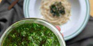 Beitragsbild des Blogbeitrags Bärlauch-Pesto mit Omega-3