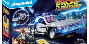 Beitragsbild des Blogbeitrags PLAYMOBIL feiert 35 Jahre Zurück in die Zukunft