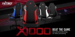 Beitragsbild des Blogbeitrags Nitro Concepts X1000: Neue Gaming-Stühle für Office und Gaming bei Caseking! 