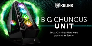 Beitragsbild des Blogbeitrags Kolink Big Chungus UNIT Edition – Dieses Showcase-Gehäuse setzt Gaming-Hardware perfekt in Szene