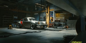 Beitragsbild des Blogbeitrags Johnny Silverhand bekommt einen Porsche 911 Turbo – Fahrzeug aus Cyberpunk 2077 wird im Porsche Museum Stuttgart ausgestellt 