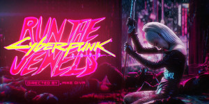 Beitragsbild des Blogbeitrags Cyberpunk 2077-Musikvideo „No Save Point“ von Run The Jewels