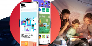 Beitragsbild des Blogbeitrags HUAWEI AppGallery mit vollständig neuem Design in 2021