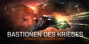 Beitragsbild des Blogbeitrags EVE Online: Bastionen des Krieges-Update und Flottenformationen bald verfügbar 