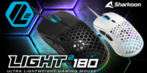 Beitragsbild des Blogbeitrags Sharkoon Light² 180 | Ultra-leichte Gaming-Maus mit hochpräzisem Sensor