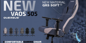 Beitragsbild des Blogbeitrags QUERSUS VAOS 505 – Sessel für anspruchsvolle Gamer – jetzt auch in einer Version mit dem neuen Stoff QRS SOFT!