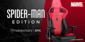 Beitragsbild des Blogbeitrags noblechairs bringt den EPIC als Spider-Man Edition