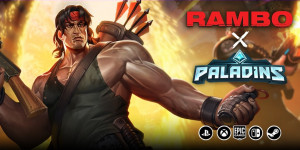 Beitragsbild des Blogbeitrags Rambo ab heute als Crossover-Skin in Paladins verfügbar 