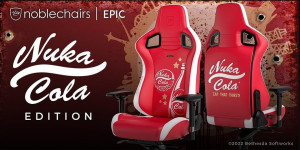 Beitragsbild des Blogbeitrags noblechairs EPIC Nuka-Cola Edition – Rot sehen mit Geschmack!