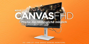 Beitragsbild des Blogbeitrags NZXT bringt die neuen Canvas FHD-Monitore für wettbewerbsorientierte Gamer