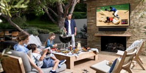 Beitragsbild des Blogbeitrags Samsung The Terrace: Wasserfester Outdoor TV offiziell angekündigt