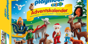 Beitragsbild des Blogbeitrags Überblick: Der Playmobil 123 Adventskalender 2023 für Kleinkinder 
