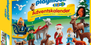 Beitragsbild des Blogbeitrags Überblick: Der Playmobil 123 Adventskalender 2023 für Kleinkinder