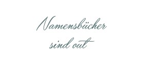 Beitragsbild des Blogbeitrags Namensbücher sind out – ein Hoch auf die Speisekarte