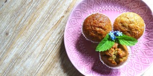 Beitragsbild des Blogbeitrags Zucchinimuffin-Rezept 