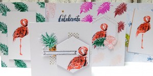 Beitragsbild des Blogbeitrags Flamingokarten selber machen