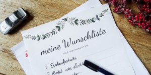 Beitragsbild des Blogbeitrags Wunschzettel-Vorlage für Weihnachten in 3 Designs 