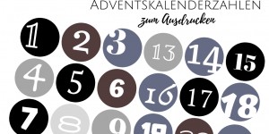 Beitragsbild des Blogbeitrags Adventskalenderzahlen zum Ausdrucken