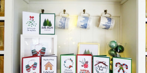 Beitragsbild des Blogbeitrags Weihnachtskarten, Geschenkanhänger & Mini-Poster zum Ausdrucken