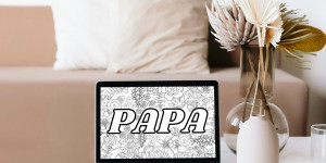 Beitragsbild des Blogbeitrags Ausmalbild für Papa