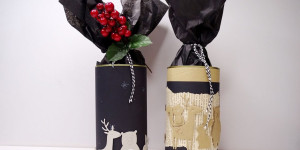 Beitragsbild des Blogbeitrags (Wein-)Flaschen kreativ verpacken