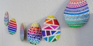 Beitragsbild des Blogbeitrags Nachhaltige Osterdeko aus Karton