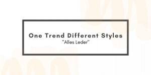 Beitragsbild des Blogbeitrags One Trend Different Styles – Alles Leder 