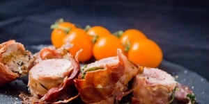 Beitragsbild des Blogbeitrags Schweinslungenbraten im Speckmantel