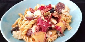 Beitragsbild des Blogbeitrags Mediterraner Nudelsalat