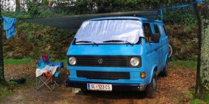 Beitragsbild des Blogbeitrags Camping as Cancelas, Santiago de Compostela, Spanien 