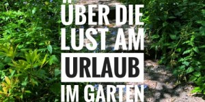 Beitragsbild des Blogbeitrags Über die Lust am Urlaub im Garten