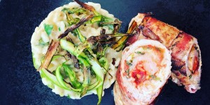 Beitragsbild des Blogbeitrags Kalbsinvoltini mit Spargelrisotto 